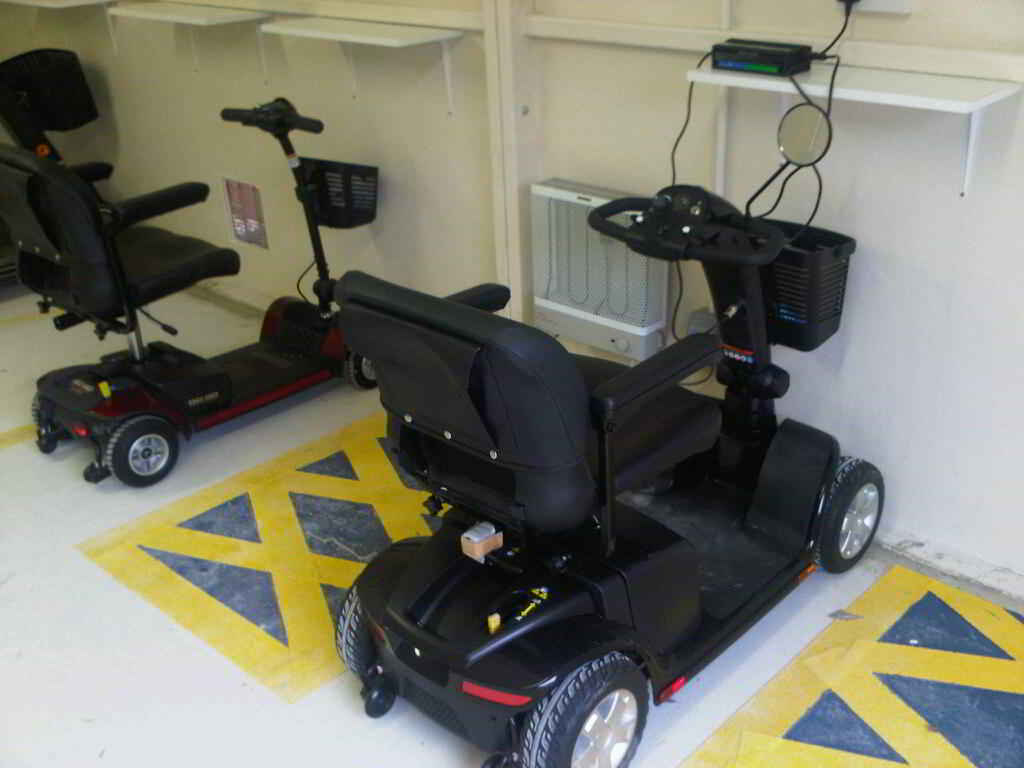 Garages for mobility scooters